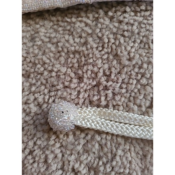 Christian DIOR CEINTURES  vintage hand beaded cream bridal cumberbund BELT SZ XS - Picture 7 of 13